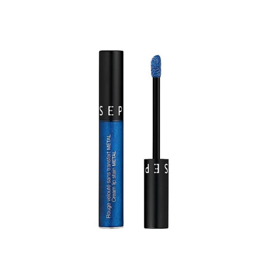 SEPHORA Rouge Cream Lip Stain Metal- 116 Galatic Biue